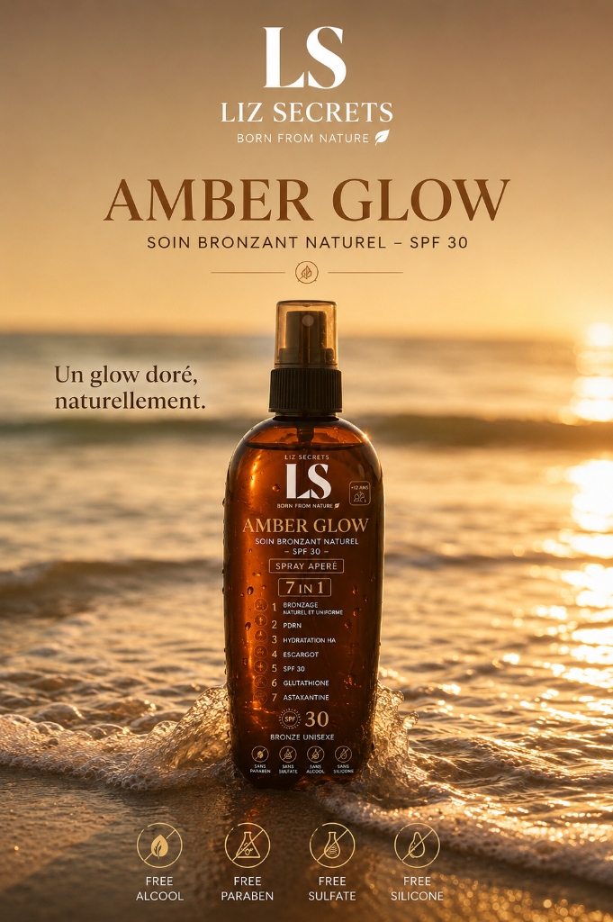 Amber Glow — Soin Bronzant Naturel SPF 30
